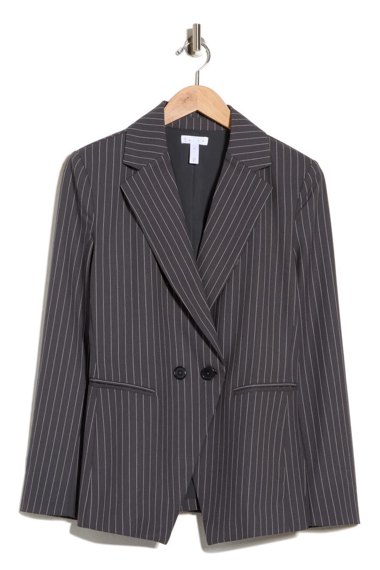 Brooklyn Blazer, Alternate, color, GREY CHARCOAL PINSTRIPE