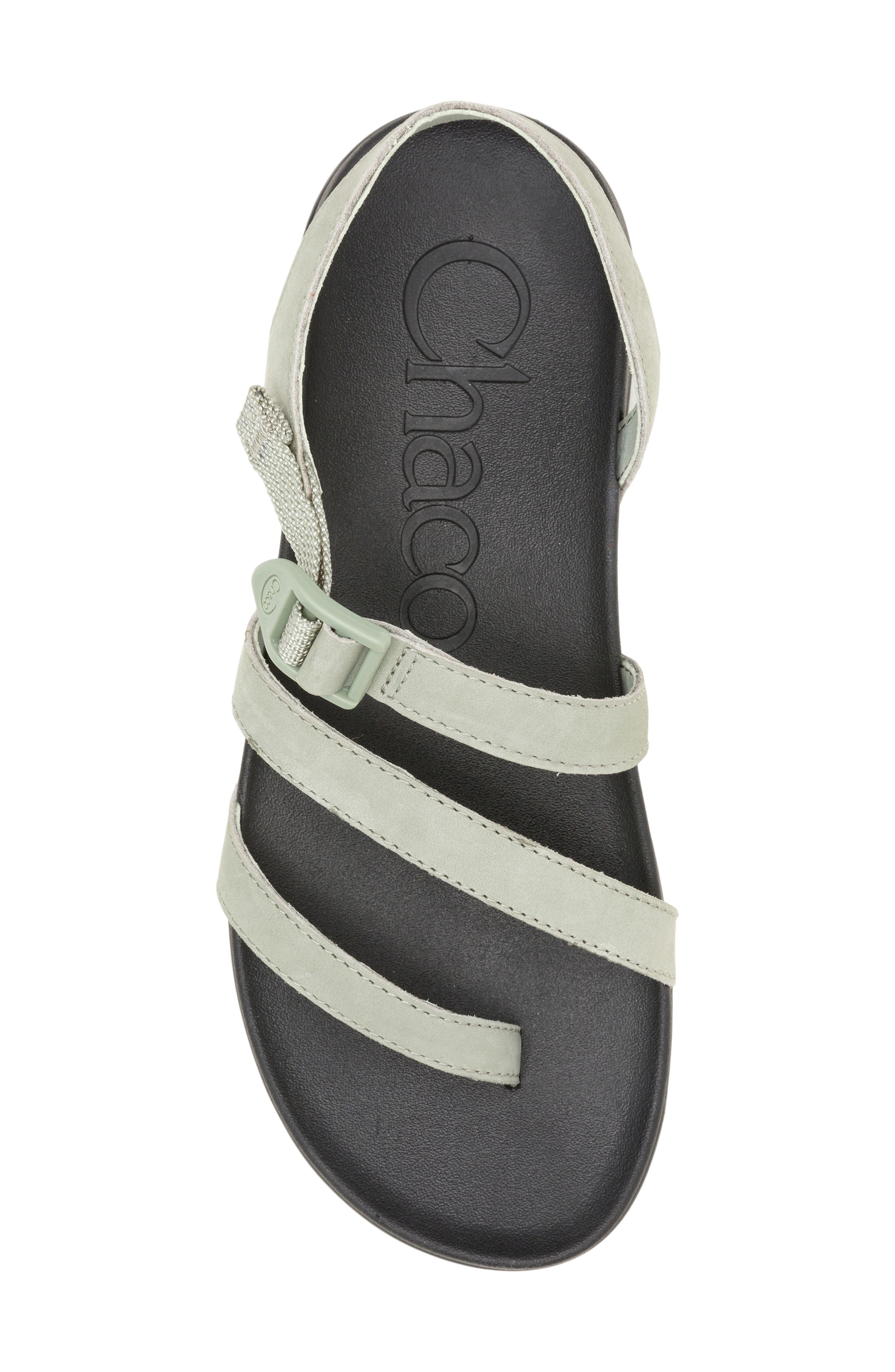Lowdown Leather Sandal, Alternate, color, WHITE SAGE