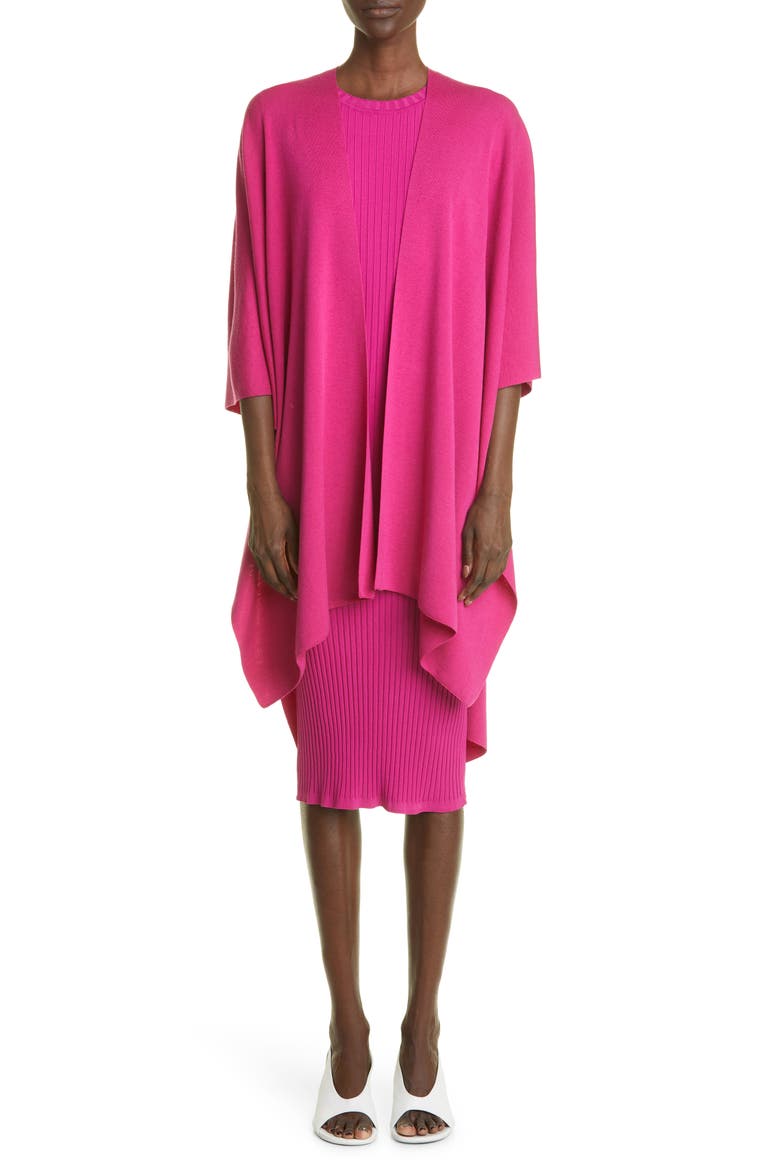 Ribbed Jersey Midi Sweater Dress, Alternate, color, ORCHID