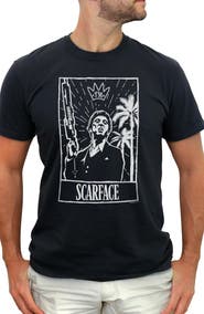 Scarface Men's Scarface Tarot Card  Graphic T-Shirt