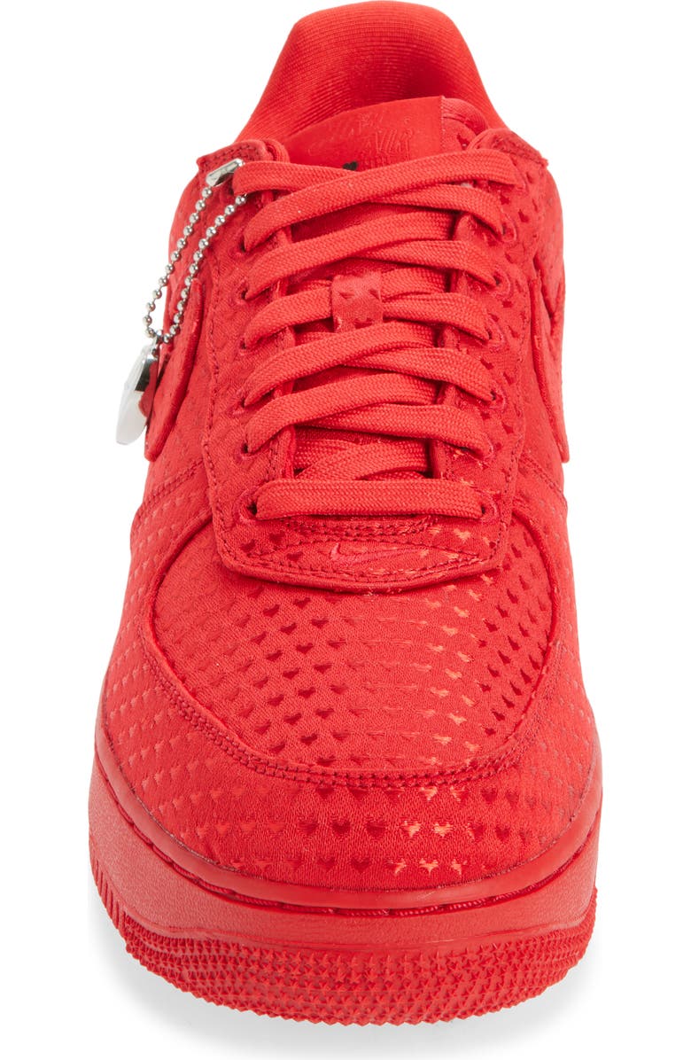 Nike Air Force 1 Retro Basketball Sneaker, Alternate, color, University Red/ Red/ Black