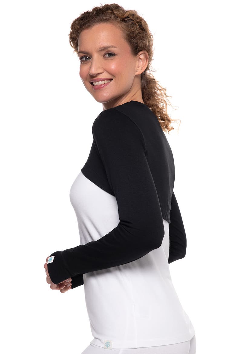 Women's Luna Pullover Shrug, UPF 50+ Sun Protection, Alternate, color, Black