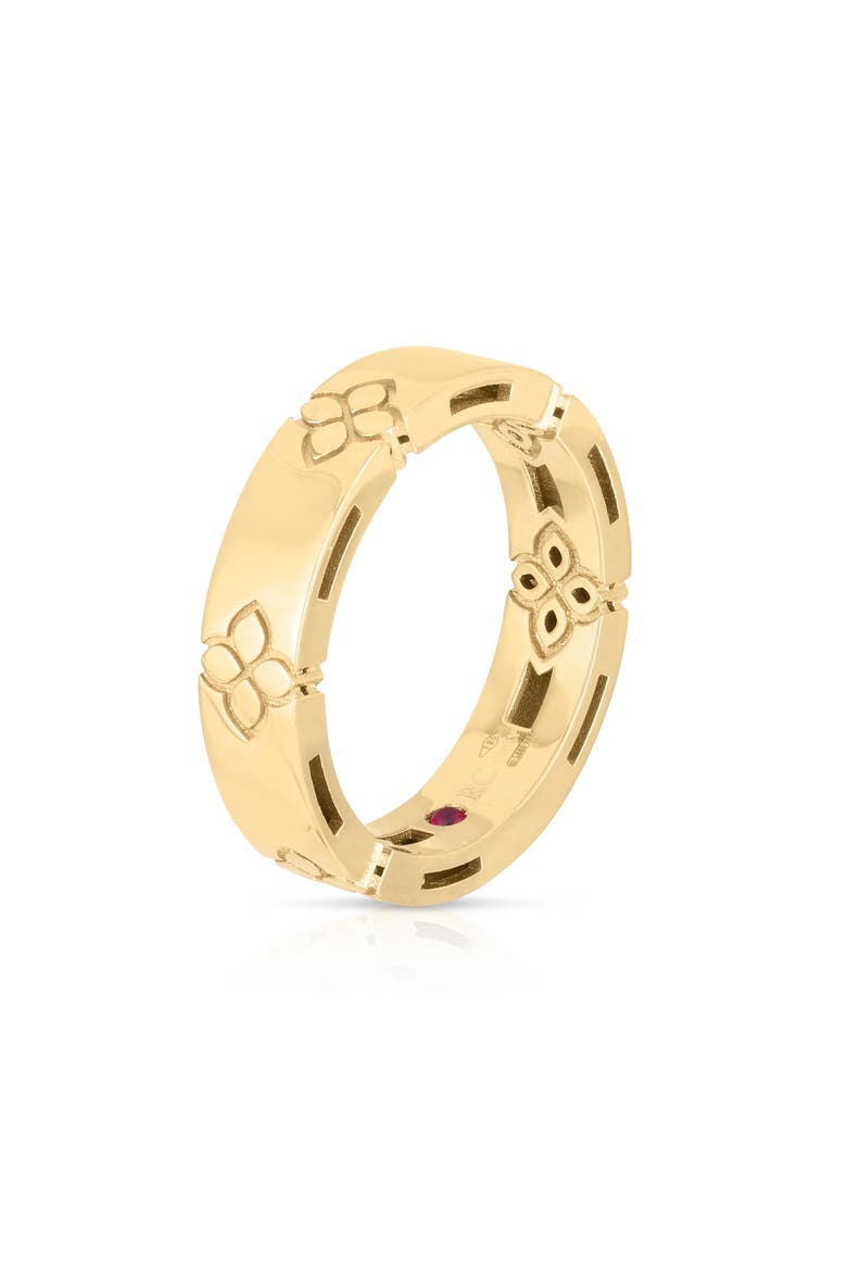 Love in Verona Band Ring, Main, color, YELLOW GOLD