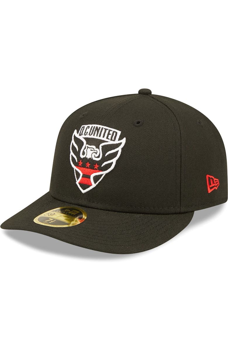 New Era Men's New Era Black D.C. United Primary Logo Low Profile 59FIFTY Fitted Hat, Alternate, color, 