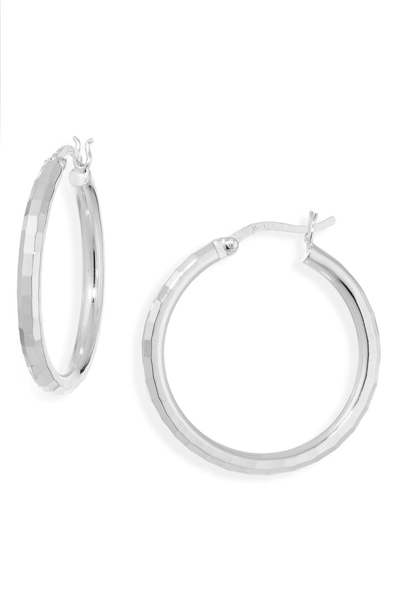 ARGENTO VIVO Bold Hoop Earrings, Main, color, Silver