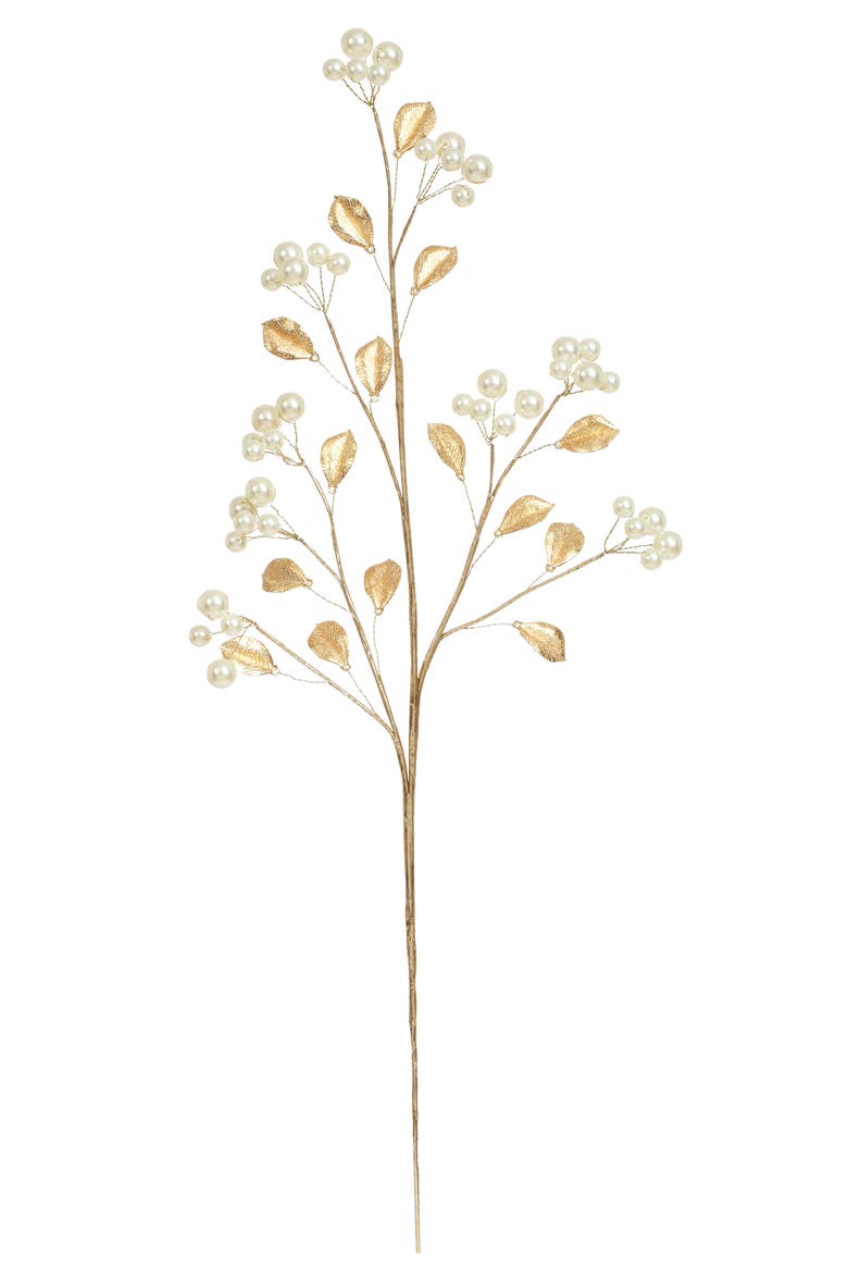 Pearl Berry Spray, Set of 6, Main, color, Gold