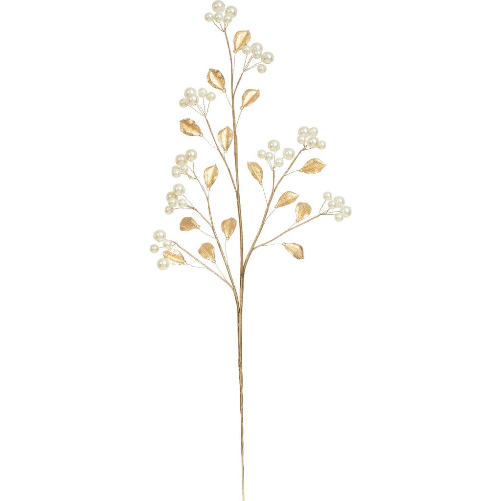 Mark Roberts Pearl Berry Spray, Set Of 6 In Gold