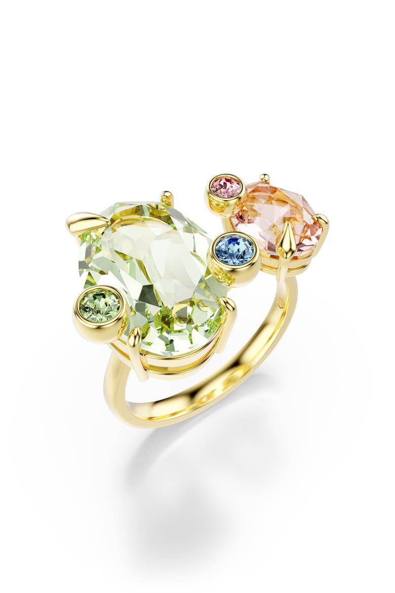 Gema Set of 3 Crystal Rings, Alternate, color, MULTICOLORED