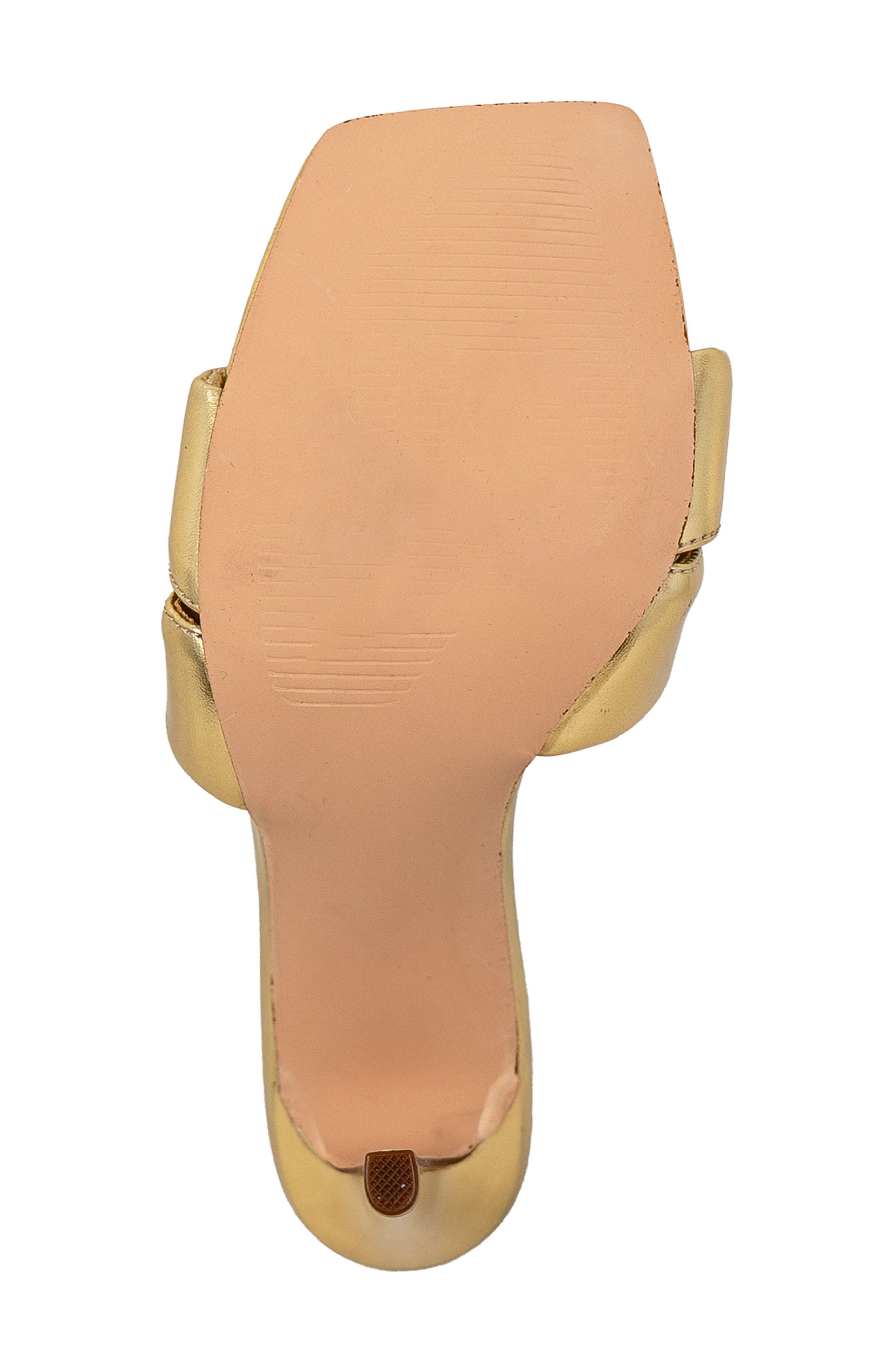 Knotted Slide Sandal, Alternate, color, GOLD METALLIC