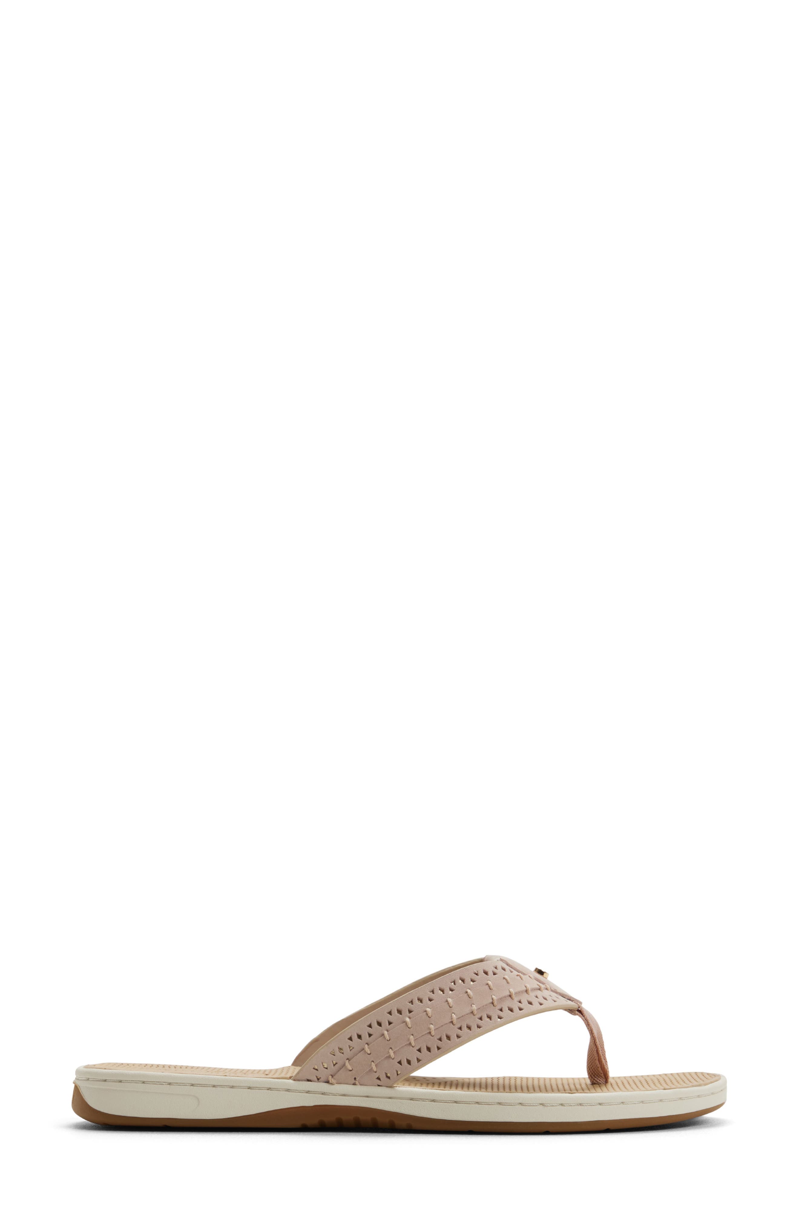 Sperry Seafish 3 Perforated Flip Flop, Alternate, color, 