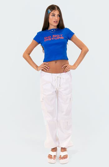 'Do Not Disturb' Crop Graphic Tee