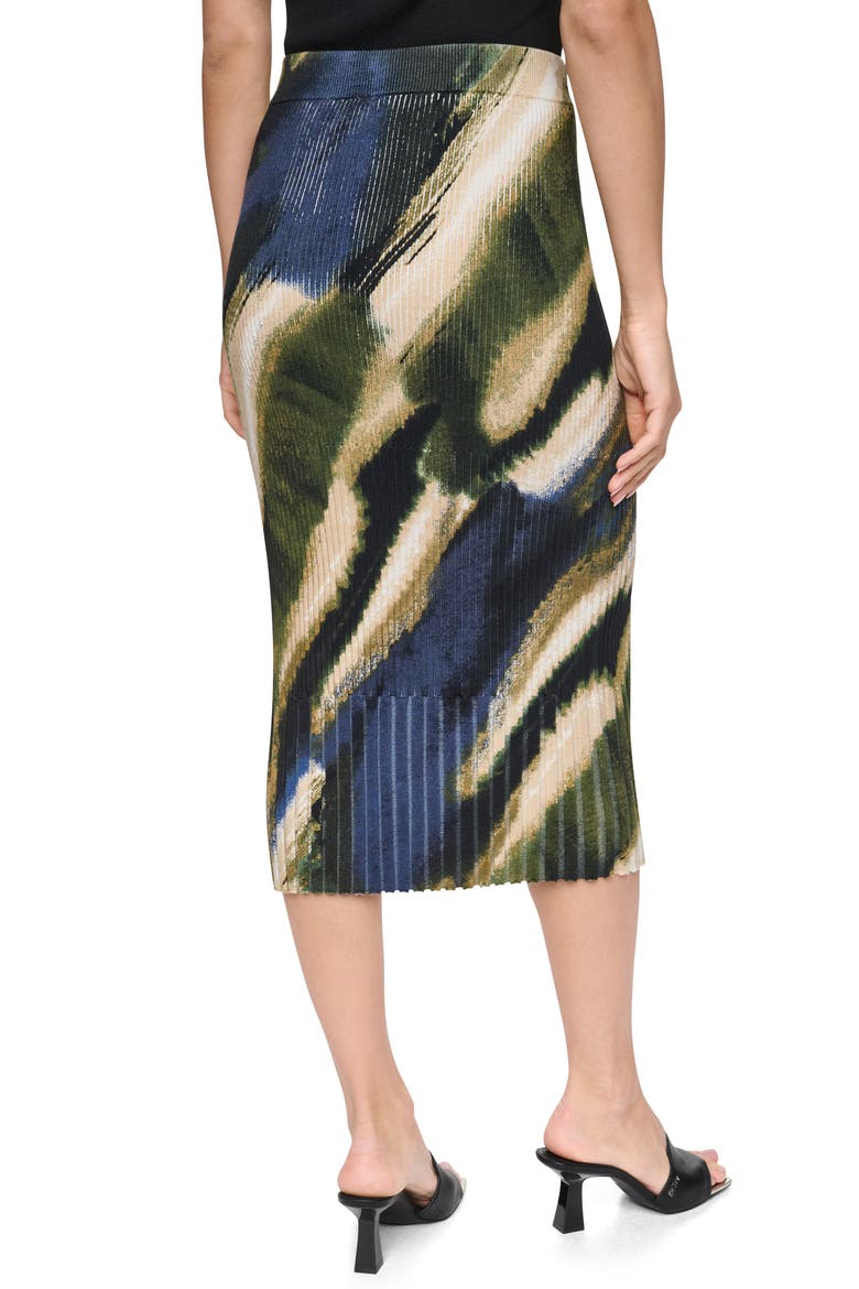 Mix Rib Midi Sweater Skirt, Alternate, color, BRUSHED