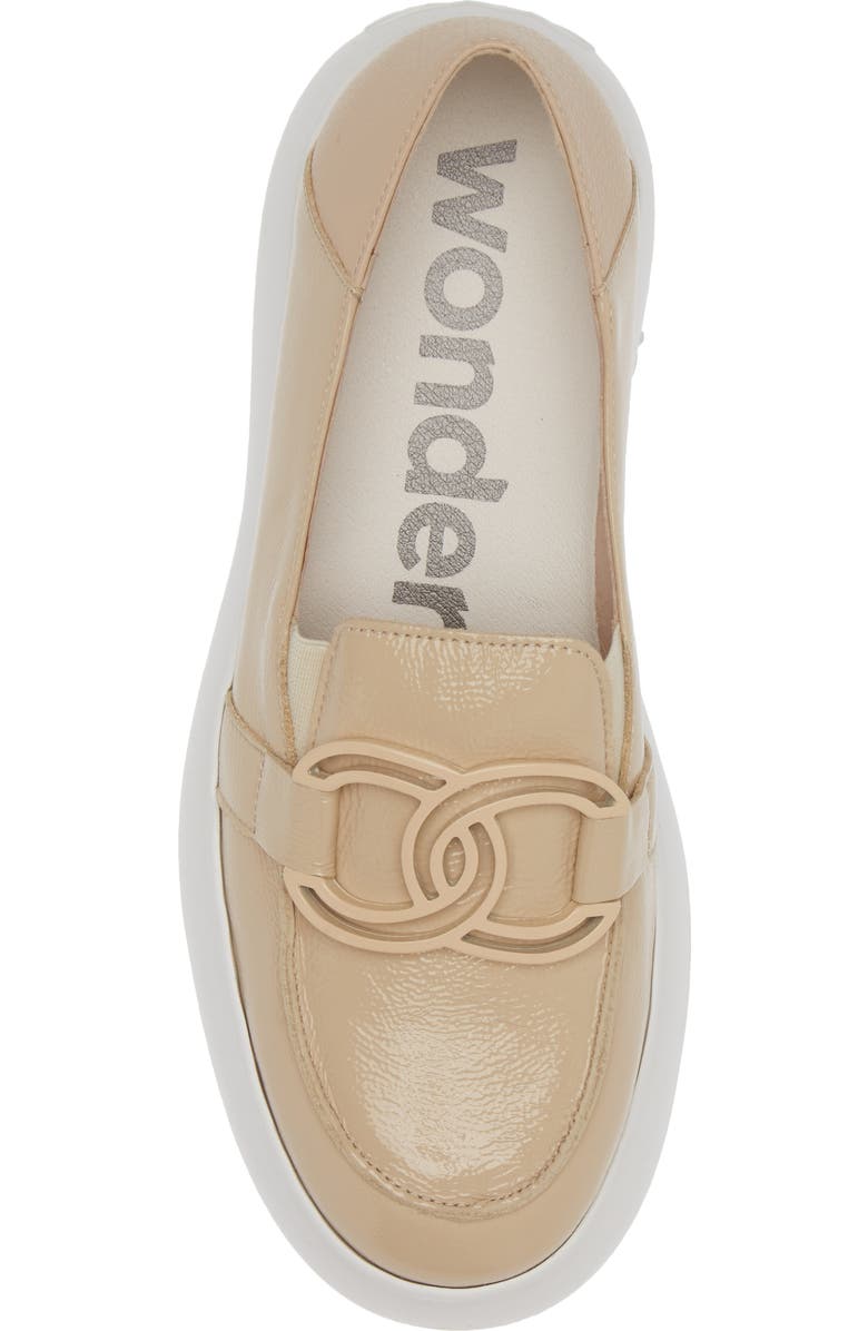 Wonders Vienna Platform Loafer, Alternate, color, Lack Wild Natural