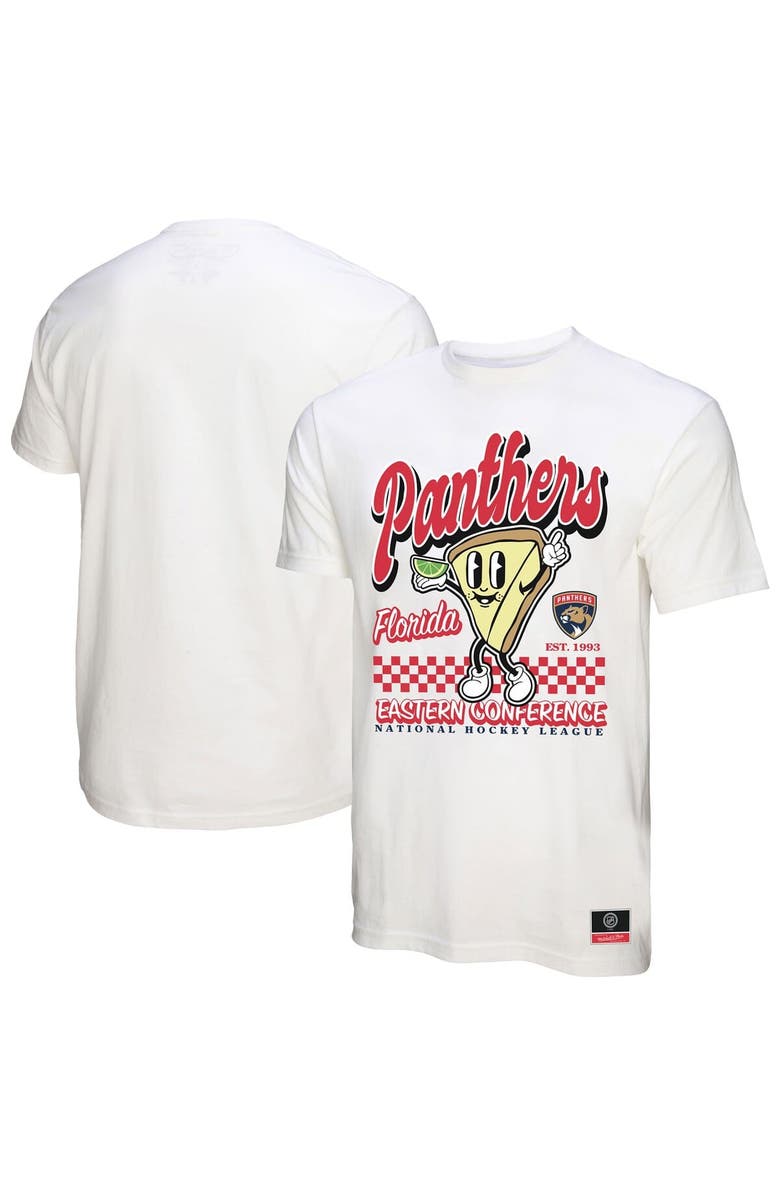 Mitchell & Ness Men's Mitchell & Ness White Florida Panthers Local Food T-Shirt, Alternate, color, White