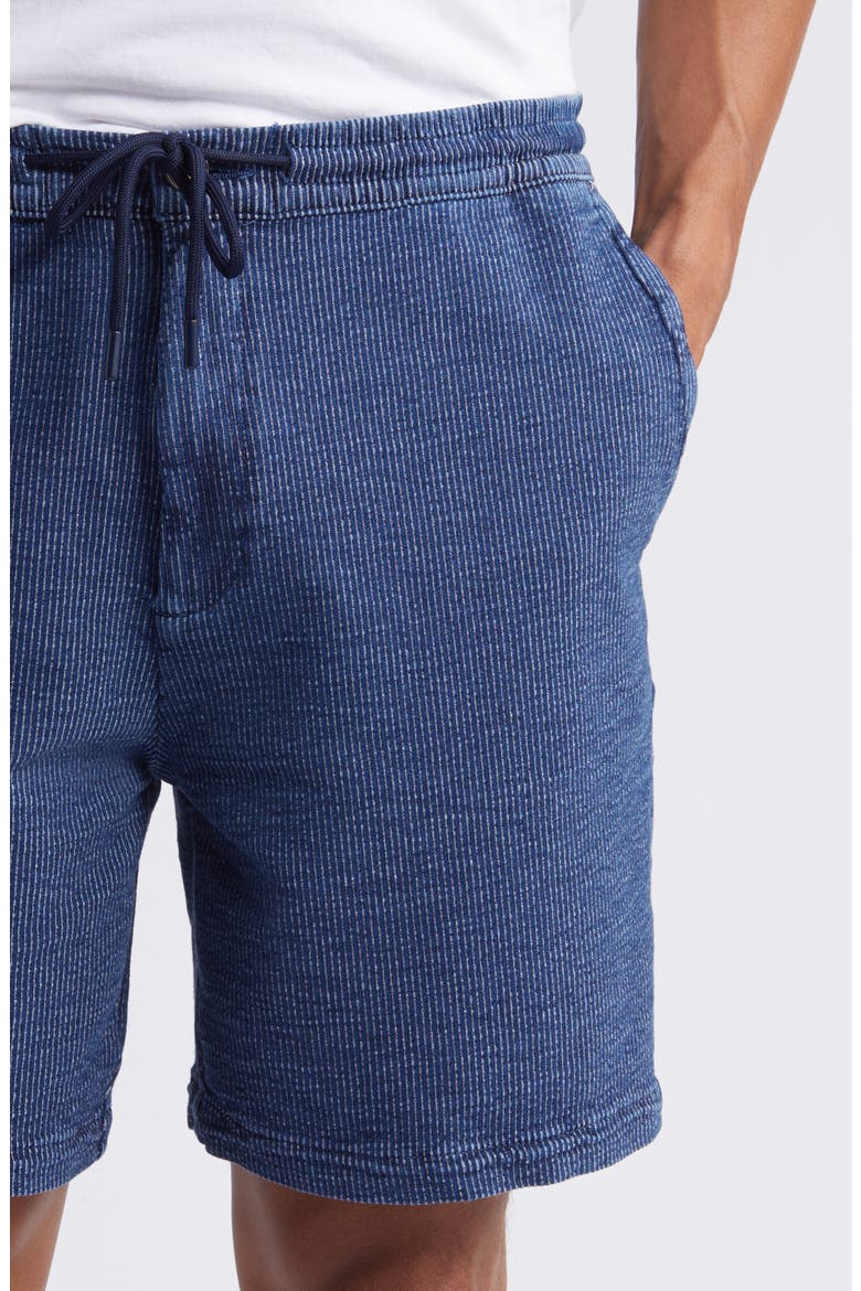 Clint Elastic Waist Stripe Stretch Cotton Shorts, Alternate, color, DARK STRIPE ATHLETIC