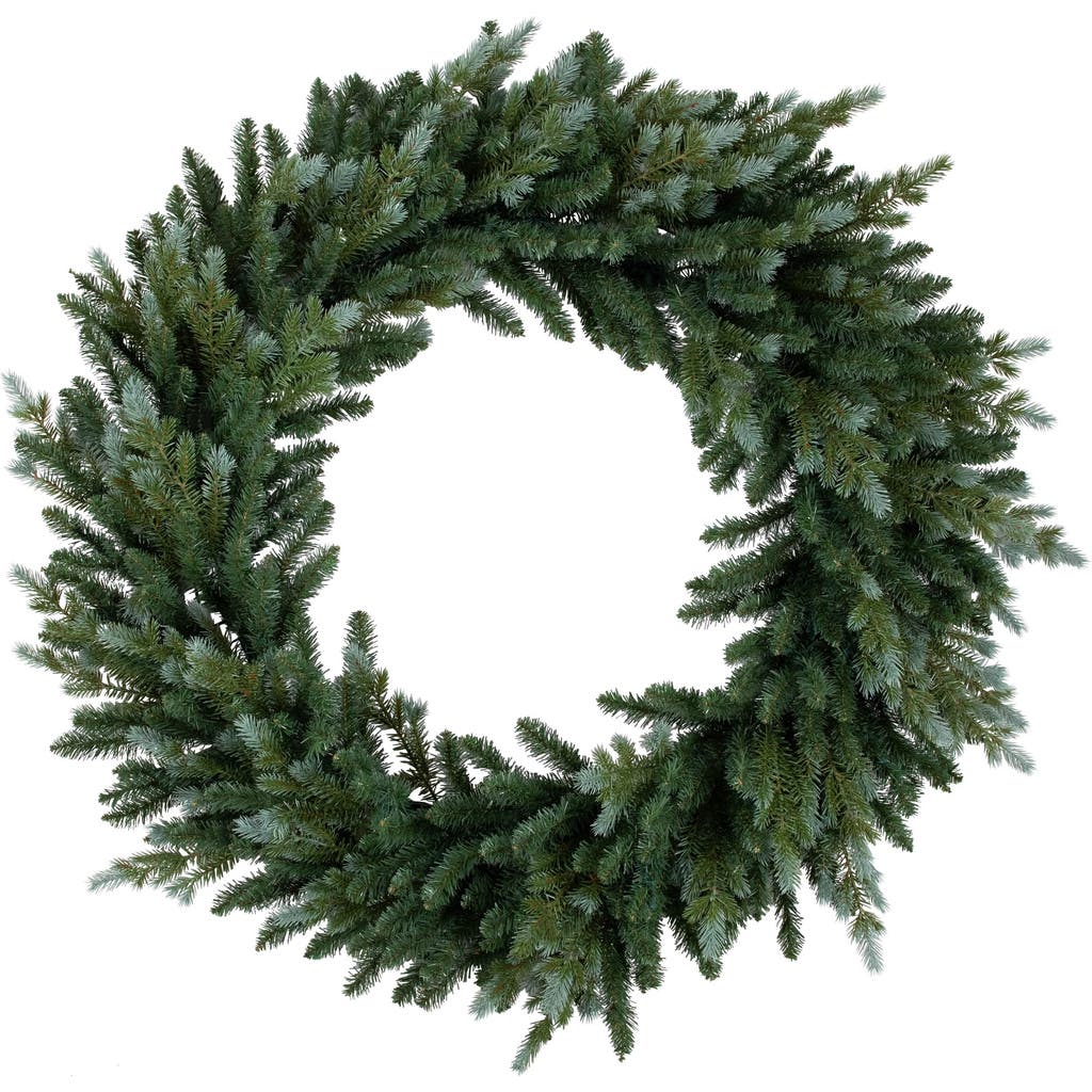 Northlight Real Touch Blue Spruce Artificial Christmas Wreath In Green
