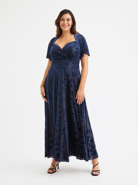 Kemi Vintage Devore Maxi Gown