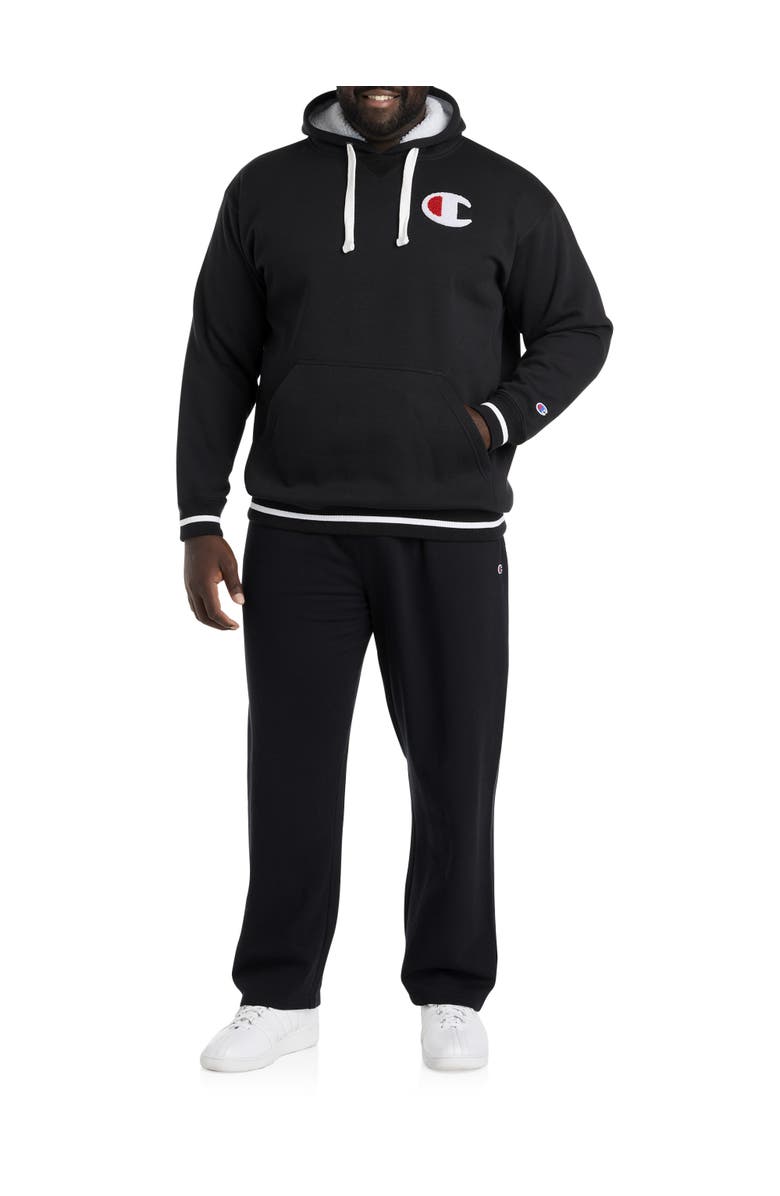 Champion Big & Tall Faux Shearling Hoodie, Alternate, color, 
