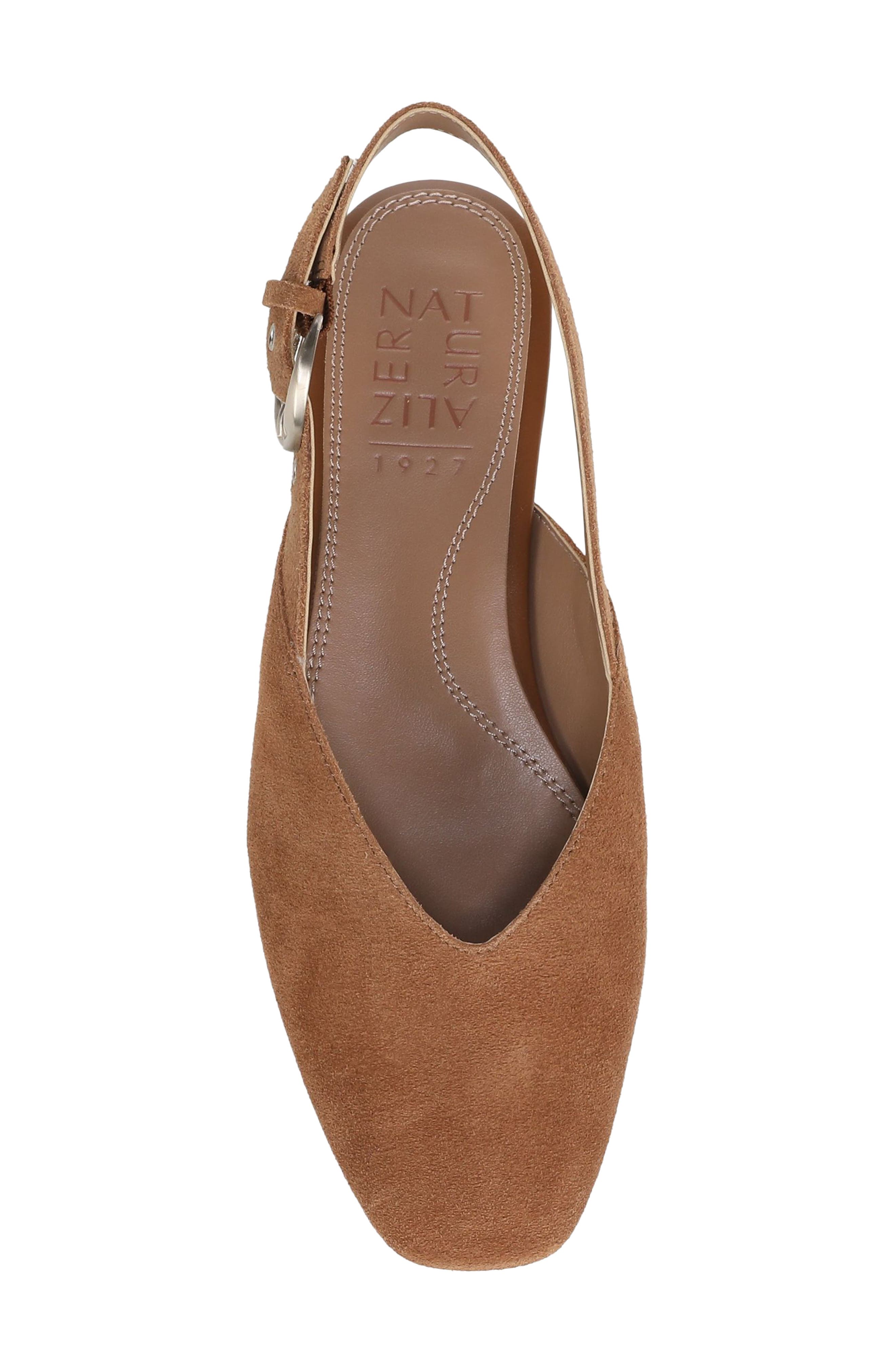 Crystal Slingback Flat, Alternate, color, WALNUT WAKE SUEDE