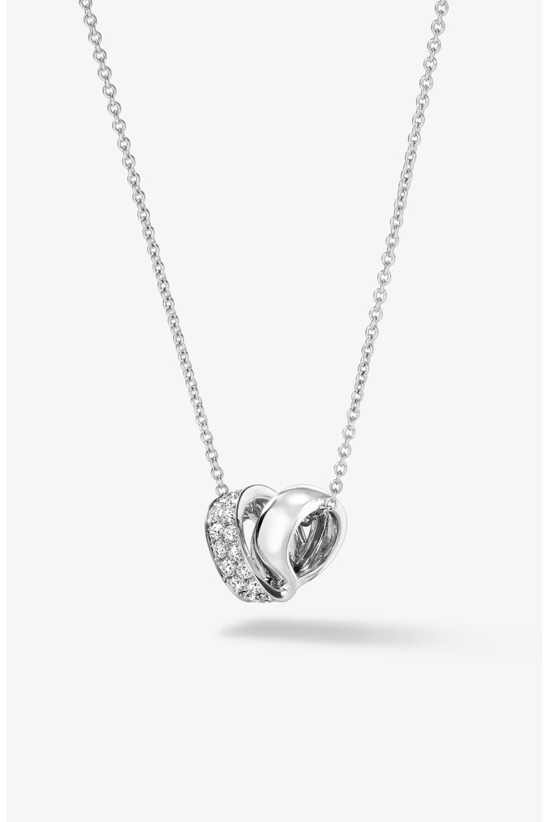 INSIDE/OUT Multi-Wear Rondel 18K Gold Diamond Pendant Necklace, 0.40ct., Alternate, color, WHITE GOLD