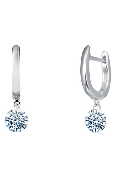 Simulated Diamond Frameless Drop Earrings