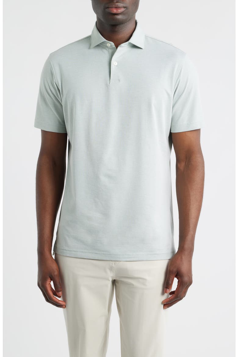 Crown Crafted Albatross Pima Cotton Blend Polo, Main, color, LIGHT WILLOW