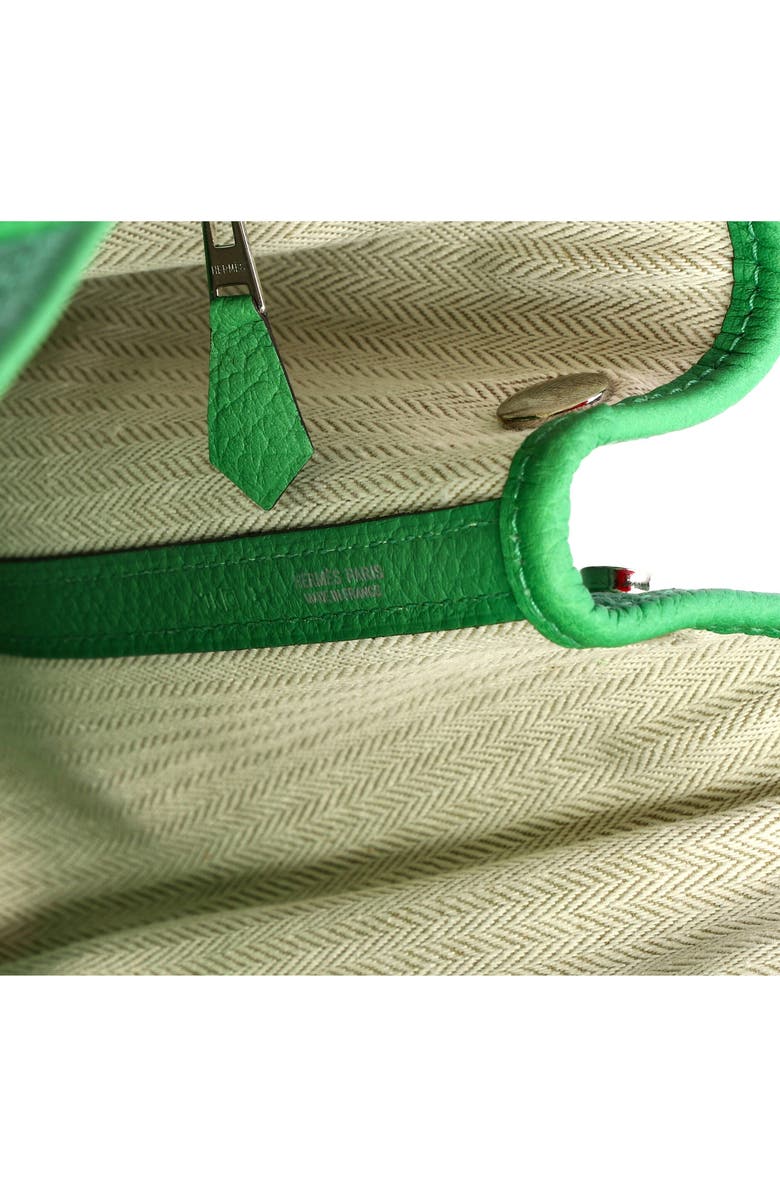 Pre-Owned Hermes Garden Party Tote Leather 30, Alternate, color, Green
