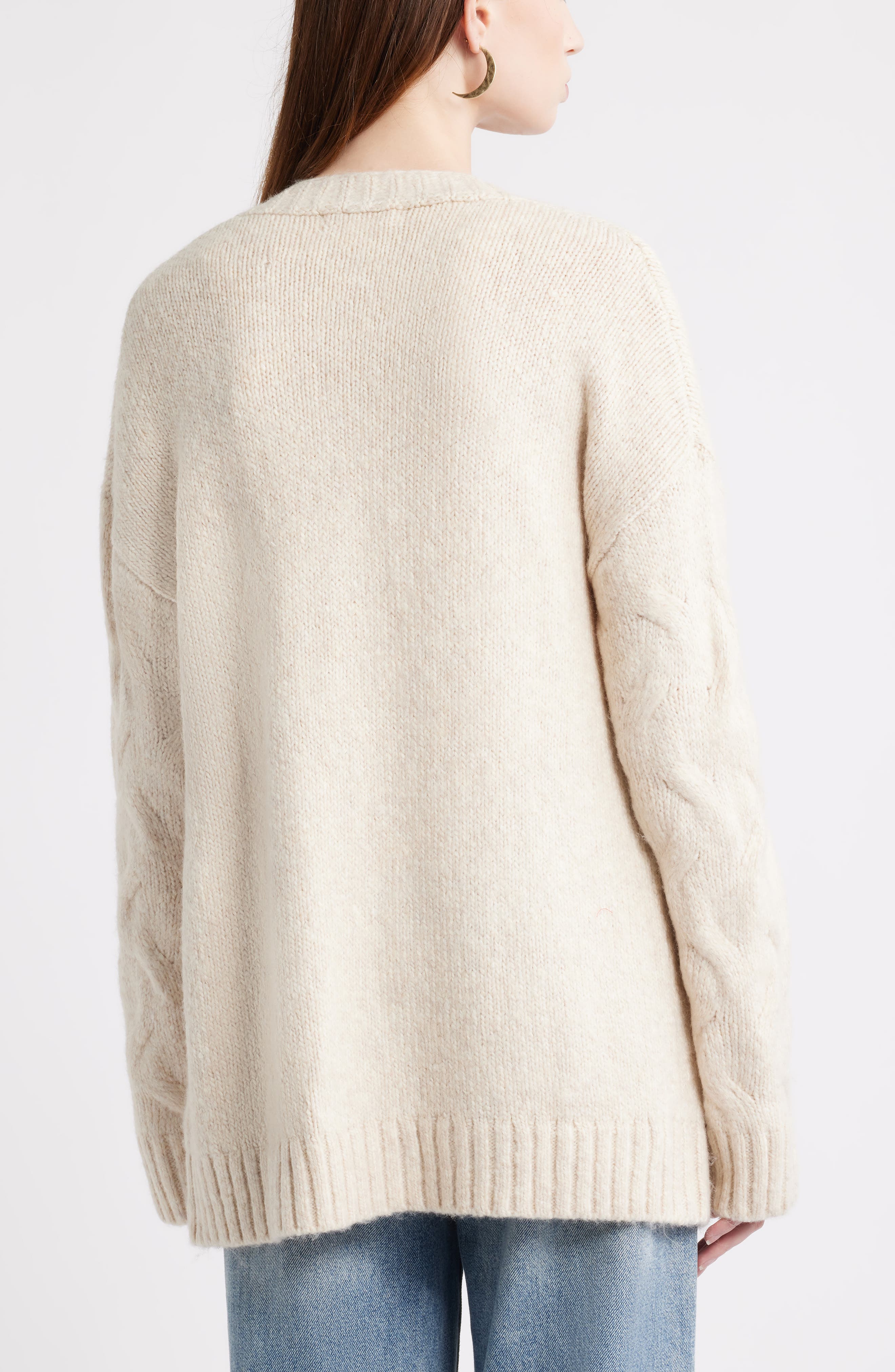 Oversize Cable Stitch Cardigan - image 4