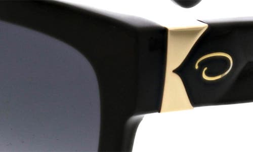Oscar De La Renta 53mm Butterfly Sunglasses In Black