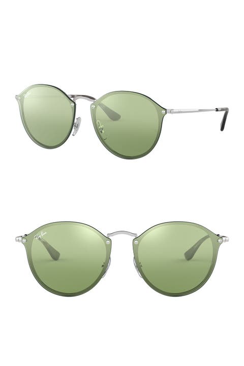 59mm Blaze Round Mirrored Sunglasses