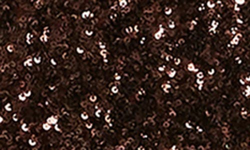 Dress The Population Vada Paillette Strapless Gown In Brown