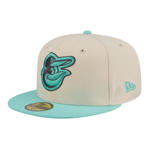 Men's New Era Light Beige/Turquoise Baltimore Orioles Two-Tone Color Pack 59FIFTY Fitted Hat