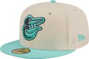 New Era Men's New Era Light Beige/Turquoise Baltimore Orioles Two-Tone Color Pack 59FIFTY Fitted Hat