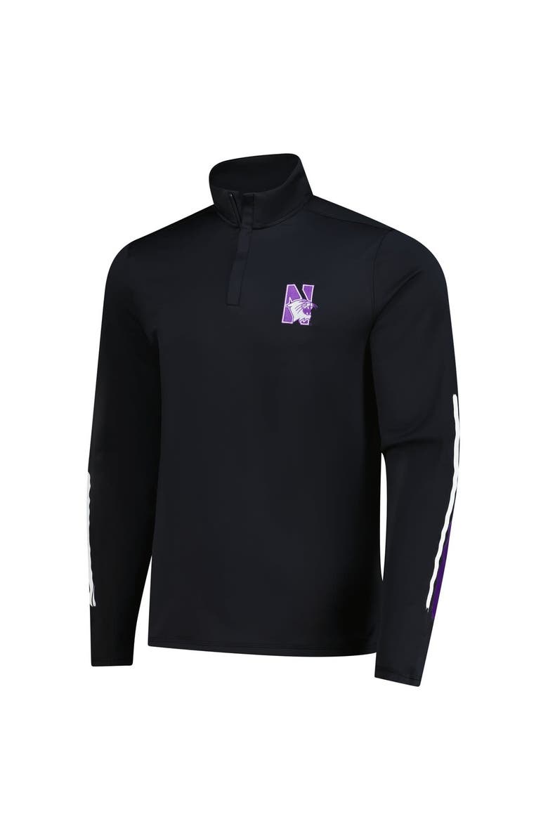 Under Armour Men's Under Armour Black Northwestern Wildcats T2 Green Special Game Quarter-Zip Pullover, Alternate, color, Black