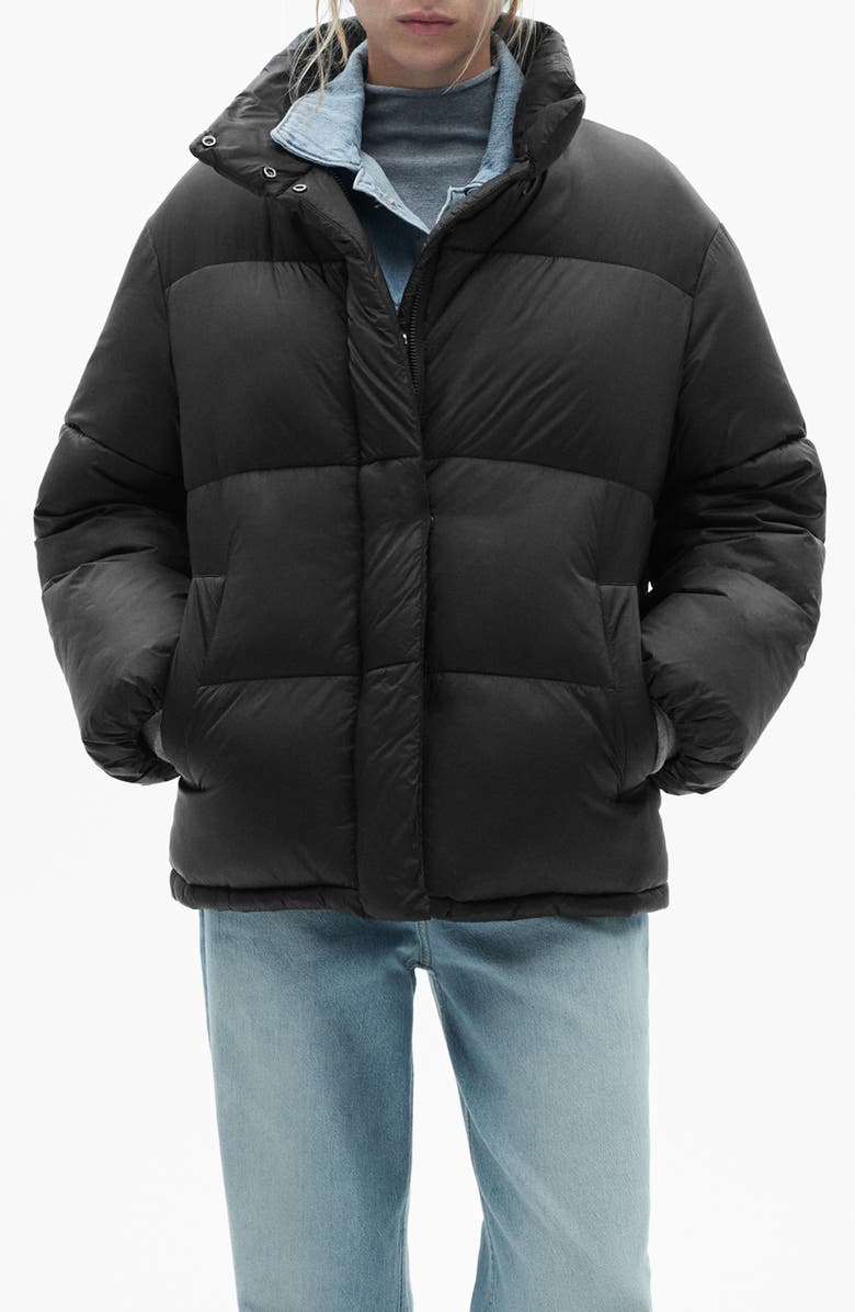 MANGO Quilted Puffer Coat, Main, color,