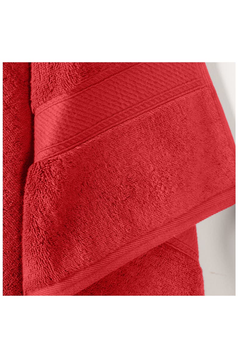 Egyptian Cotton 2-Pack Bath Towel Set, Alternate, color, RED