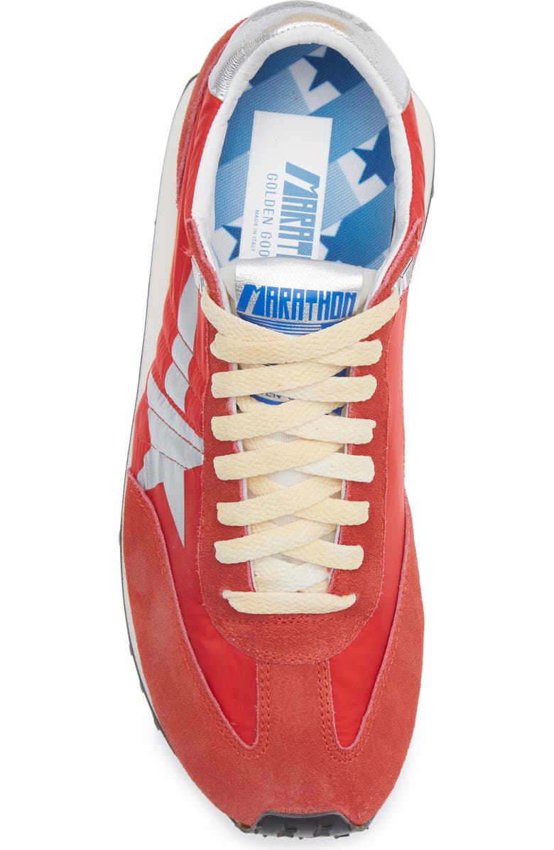 Golden Goose Running Marathon Sneaker, Alternate, color, Red/ Silver