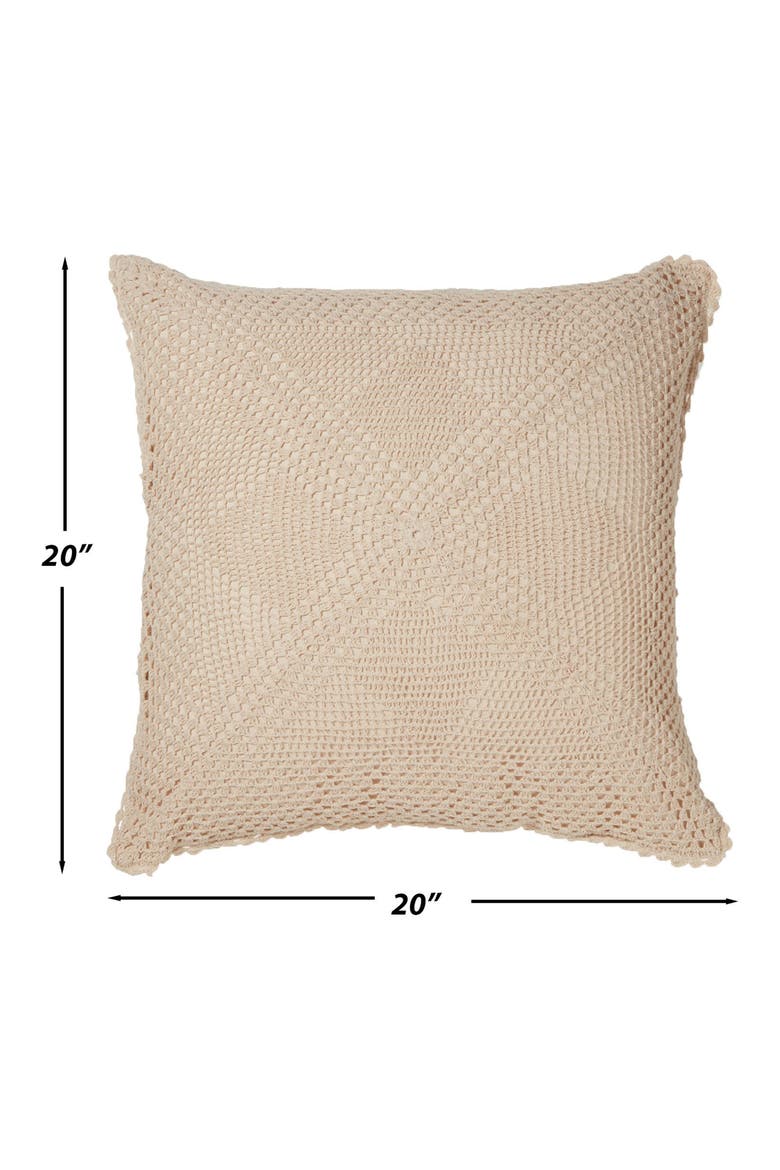 Amelia Throw Pillow, Alternate, color, ECRU
