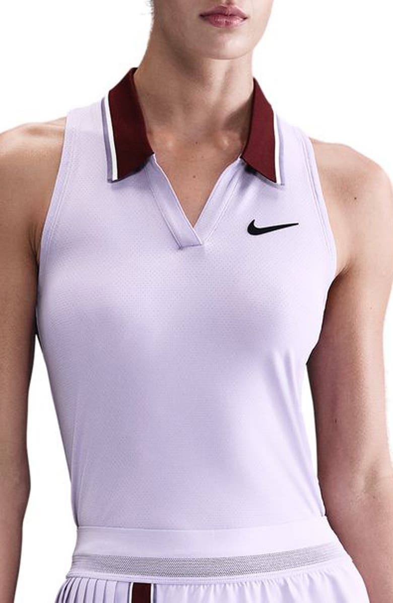 Nike Dri-FIT Court Slam Racerback Tank, Main, color, Hydrangeas/ Dark Team Red