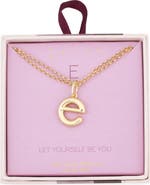 Leith Lowercase Initial Bubble Pendant Necklace