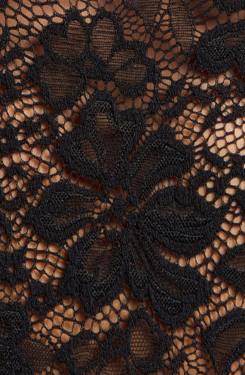 KILO BRAVA Long Sleeve Floral Lace Bodysuit, Alternate, color,