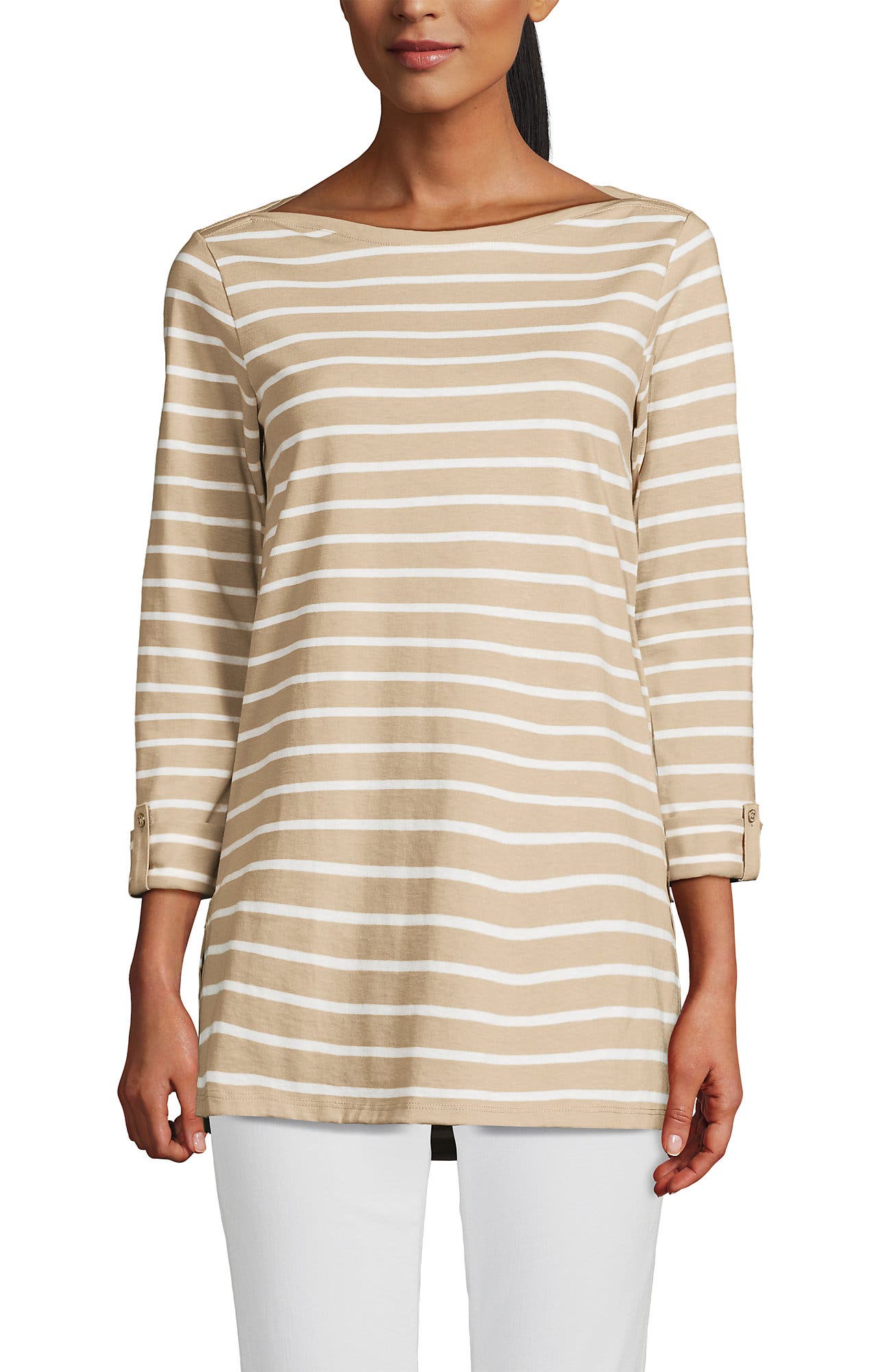 Champagne/Ivory Breton Stripe