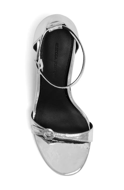 Rebecca Minkoff Sandal With Buckles In Silver