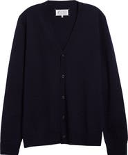 Maison Margiela Elbow Patch Wool Cardigan