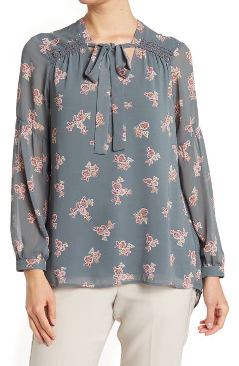 Daniel Rainn Low Bow Peplum Back Top