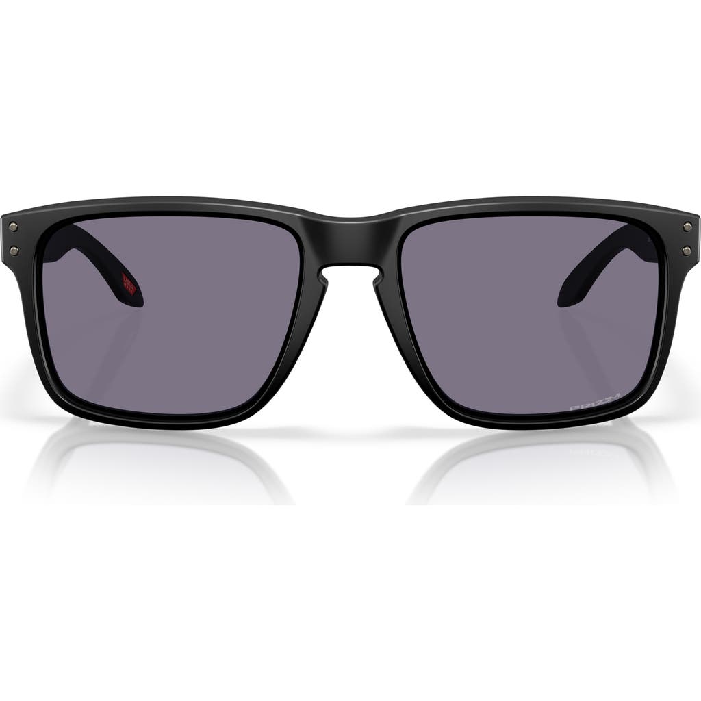 Oakley Prizm™ Grey Everyday 61mm Rectangular Sunglasses In Matte Black Prizm Grey