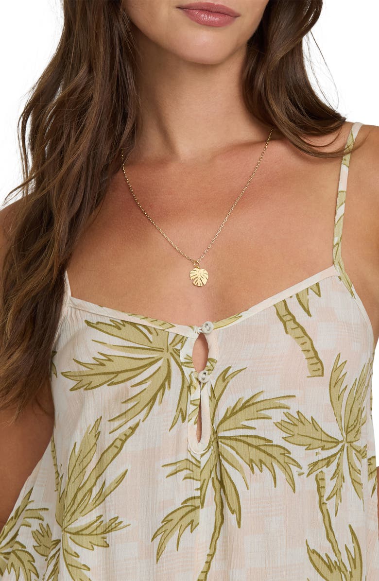 Billabong Fresh Daze Sleeveless Romper, Alternate, color, Cactus