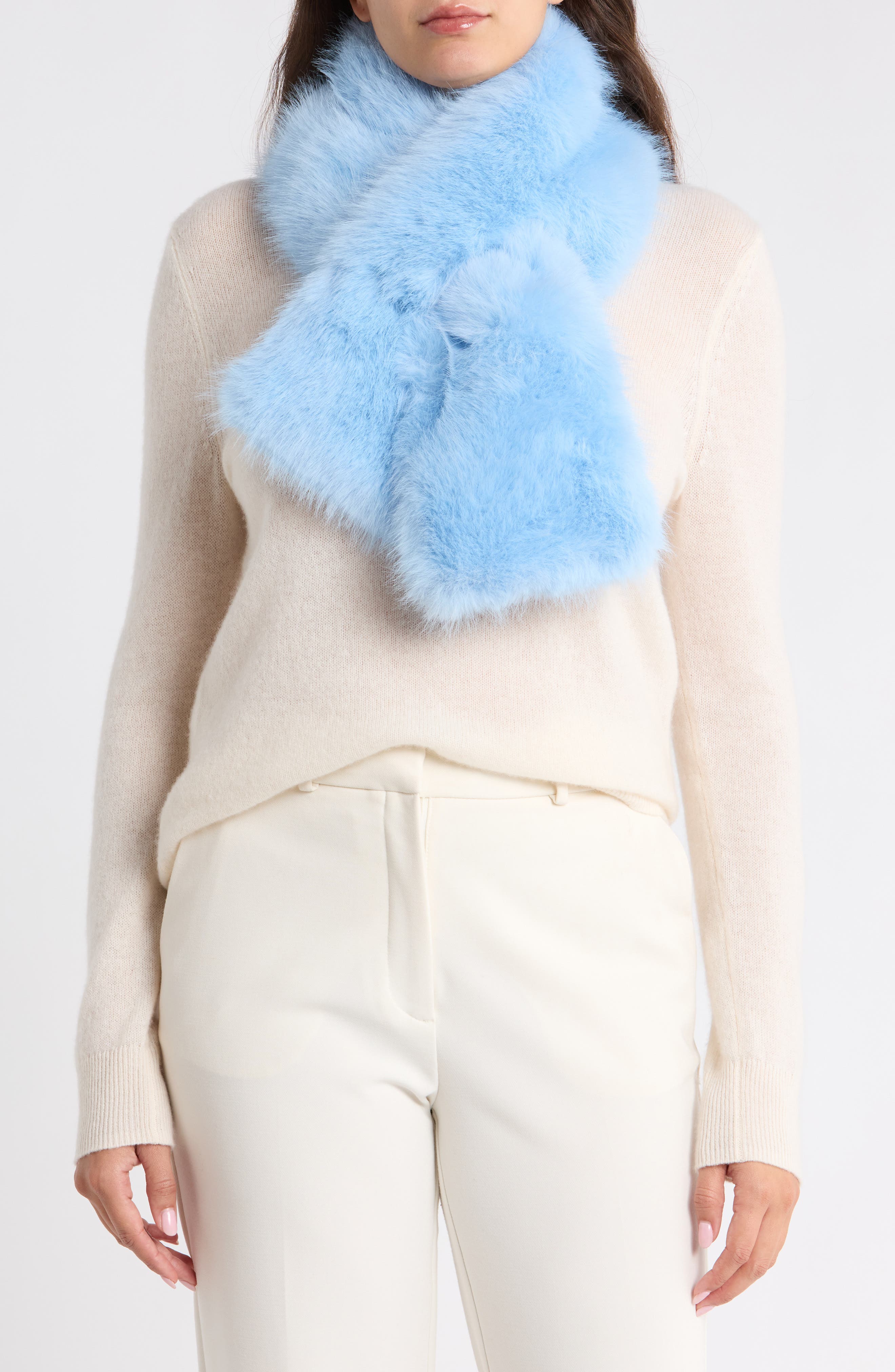Faux Fur Eyelash Scarf