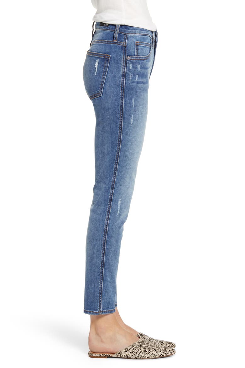 High Waist Ankle Cigarette Jeans, Alternate, color, INVEST