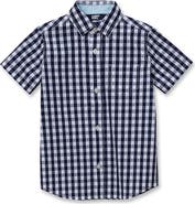 Lands' End Kids Short Sleeve Poplin Camp Shirt